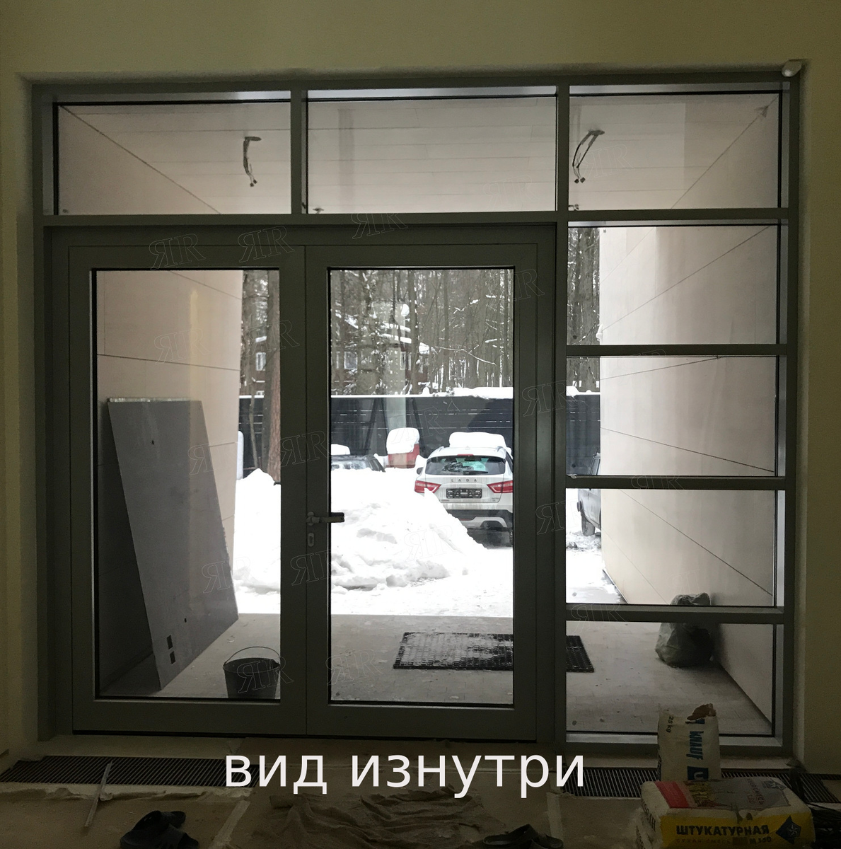 тонированный стеклопакет, вид изнутри