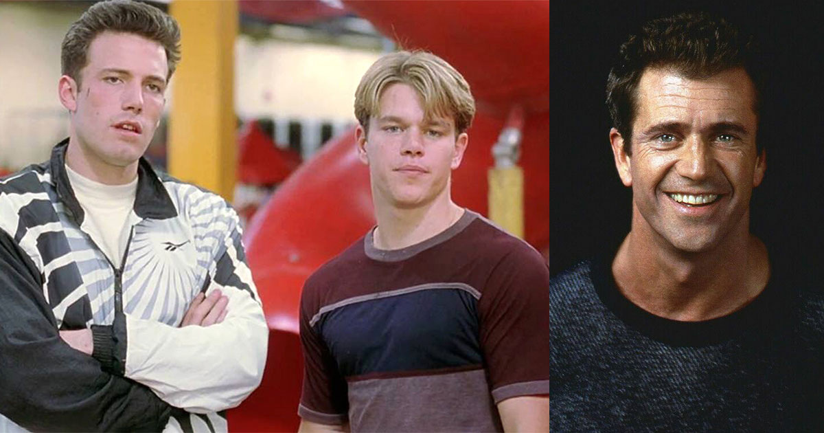 Бен Аффлек, Мэтт Дэймон и Мел Гибсон. Фото: Miramax Films