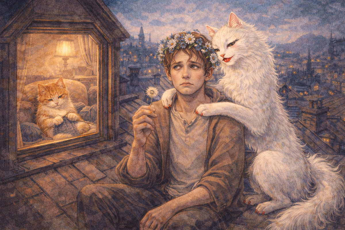 Не мучайте его, он не может выбрать, это экзистенциальный раскол в его голове, и он гораздо хуже, чем выбор Гамлета.
