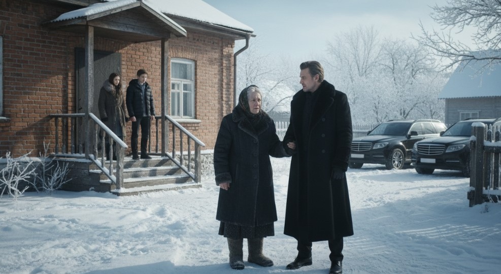 «Ты мешаешь нам спать, уходи в сарай!» — сказала невестка. Сын промолчал. А утром к дому подъехал кортеж...Рассказ.