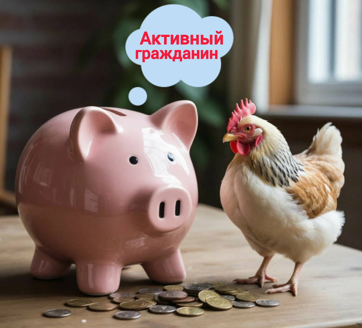 Коплю баллы (иллюстрация автора) 