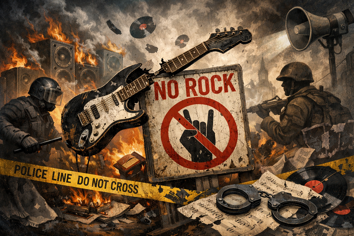Рок подвергался запретам в разные времена и в разных странах
