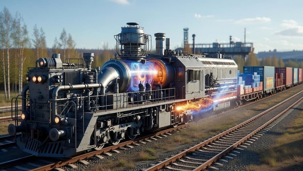 ИИ увидел локомотив будущего так:)