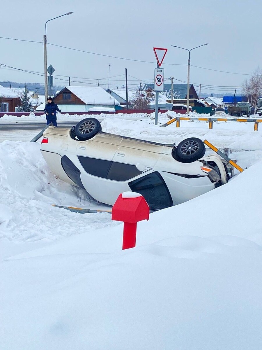    ДТП с "перевертышем" в Майме. Источник: t.me/bskgramm