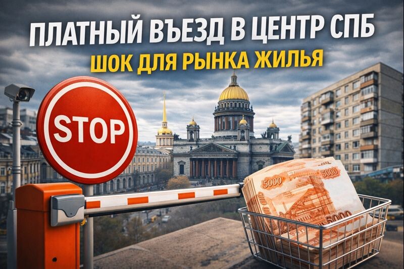 Платный въезд в центр Петербурга может изменить стоимость жилья быстрее, чем многие ожидают