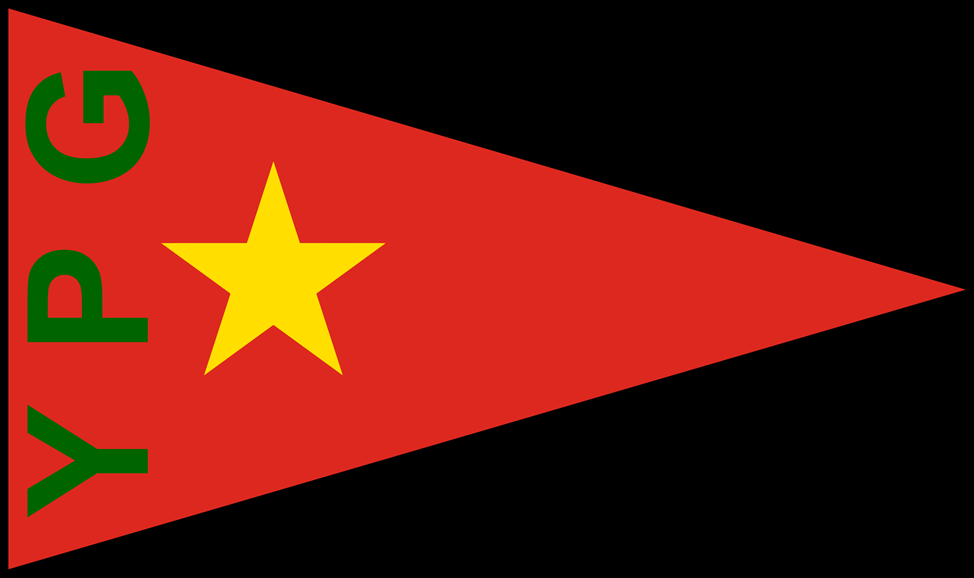 Флаг сирийских курдских вооружённых сил указывает на марксистско-ленинское происхождение движения