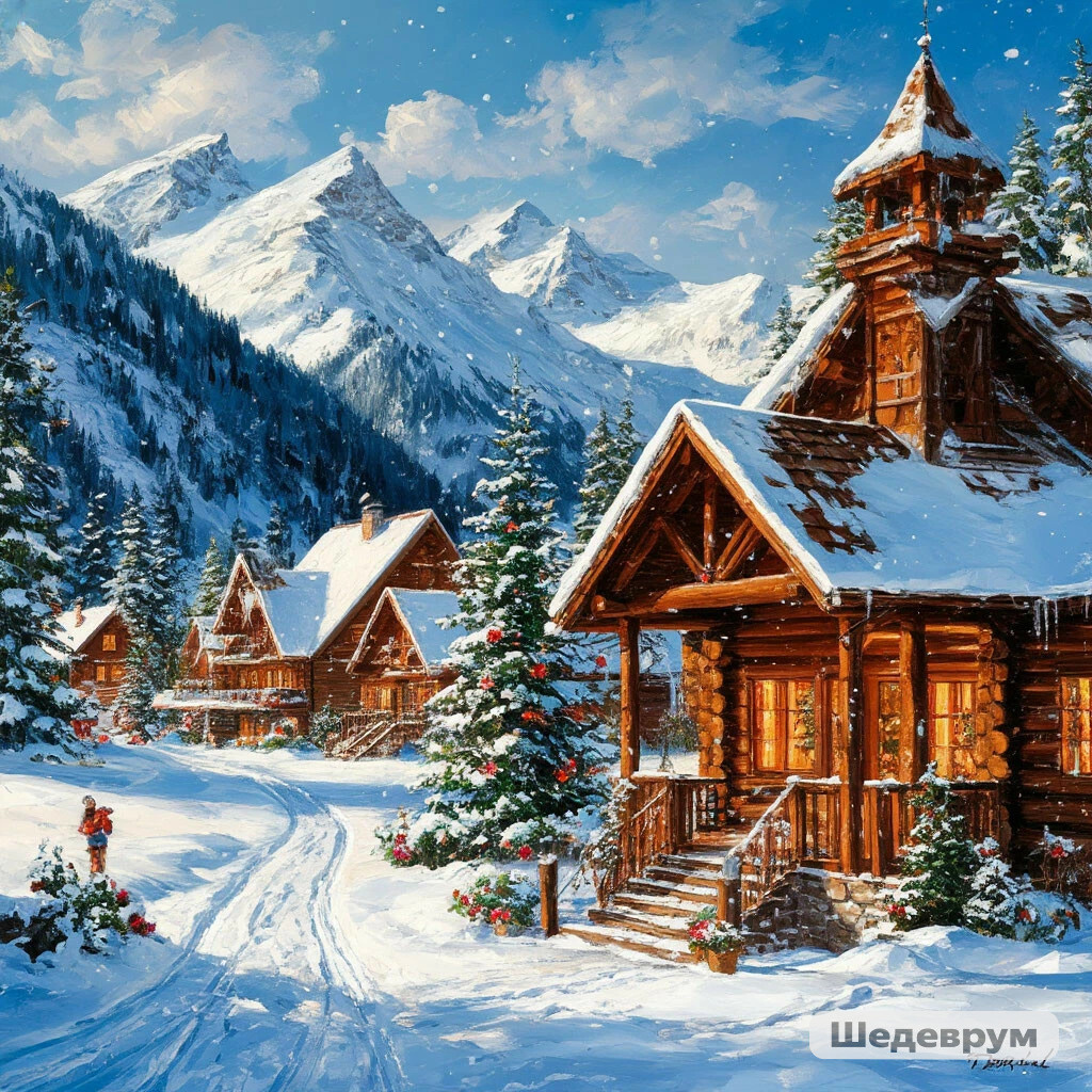 Картинка созданная с помощью нейросети Шедеврум