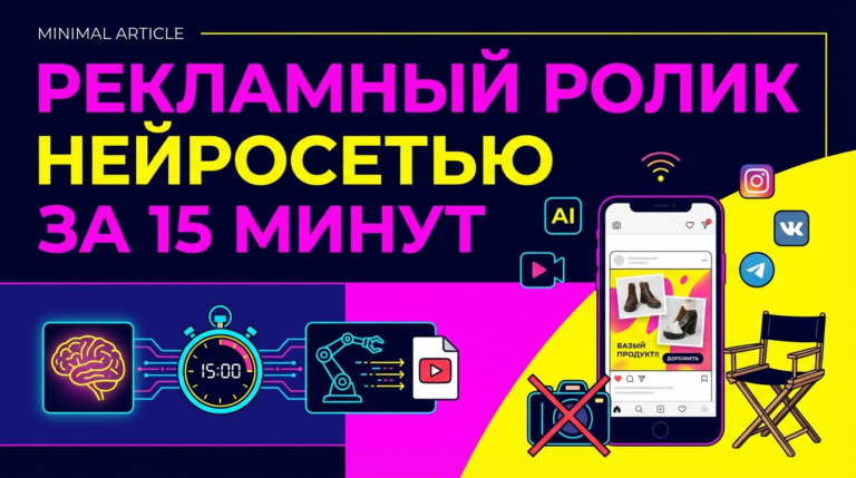    Как создать рекламный ролик с помощью нейросети за 15 минут без оператора admin