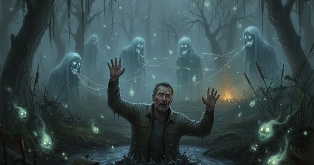 Болотные огни. Мистический рассказ.