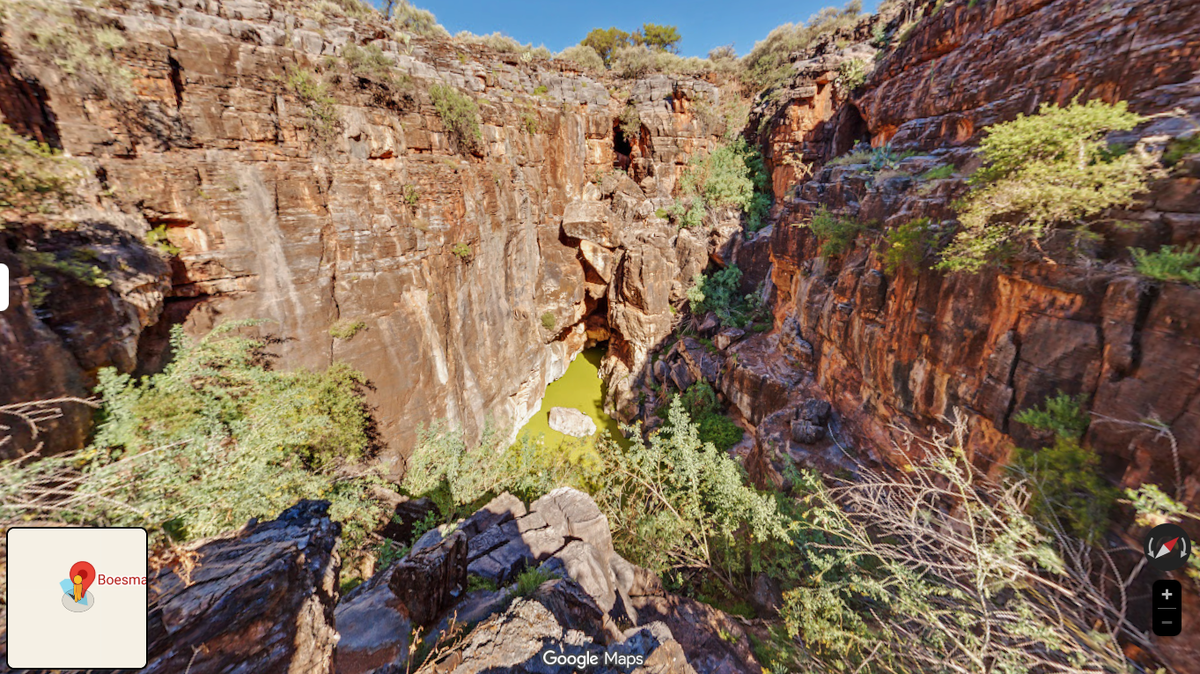 Вид сверху. Boesmansgat (или Bushmansgat)