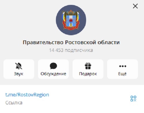    Подлинный ТГ-канал донского правительства Редактор