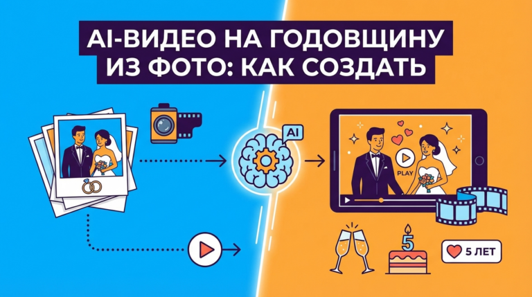    Как создать видео на годовщину свадьбы из фото с помощью ИИ: делаем admin