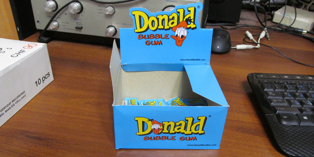 Легендарный Donald – жевательная резинка – Привет из 1990-х