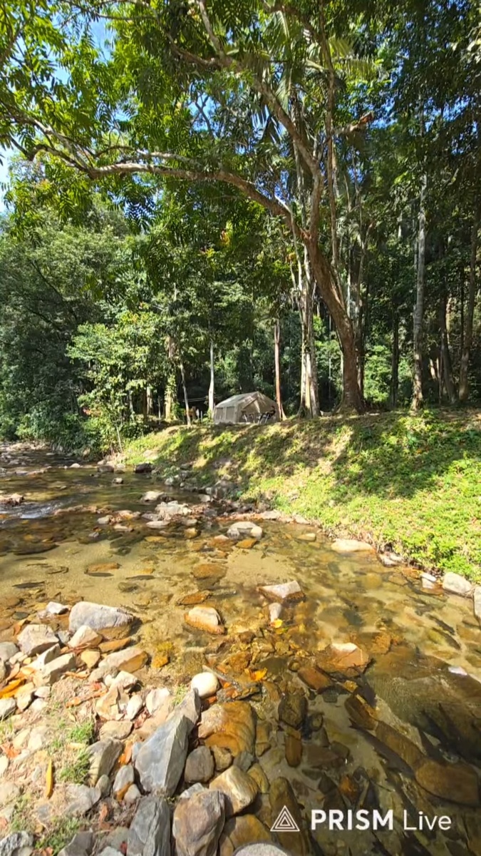 На холме палатка - это наша, рядом с ней справа я сижу 😊