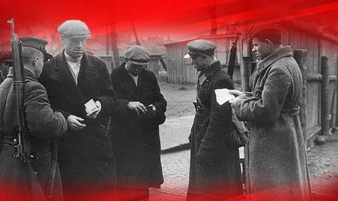 Блокадный Ленинград, проверка документов  Из картинок Яндекса