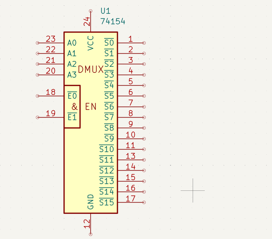 SN74154 оказался в кикаде как 74157, К155ИД3, естественно, не нашлось. 