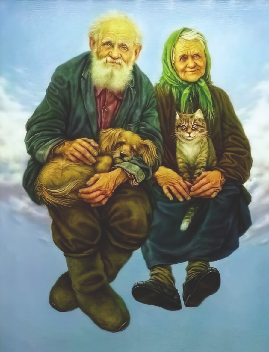  © Константин Дверин. Вечность. На облачке. Холст, масло. 110 х 150см.