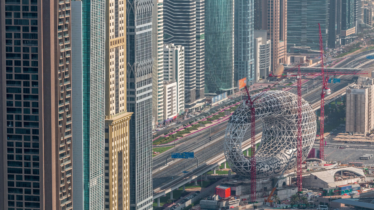 Строительная площадка Музея будущего, Дубай. Источник: Shutterstock