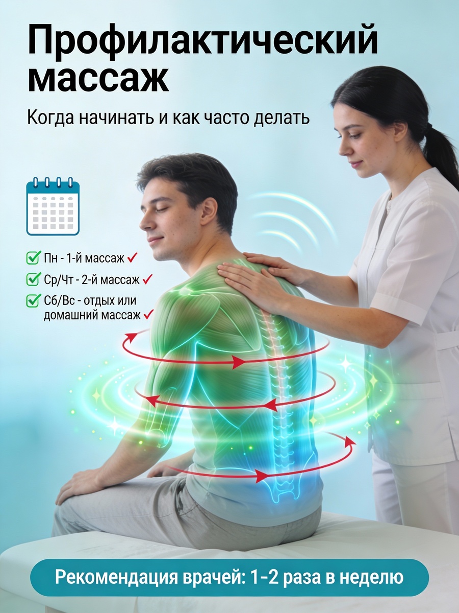 Профилактический массаж - когда начинать и как часто делать