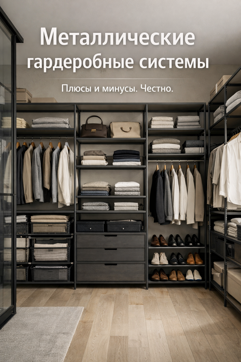 Металлические гардеробные системы