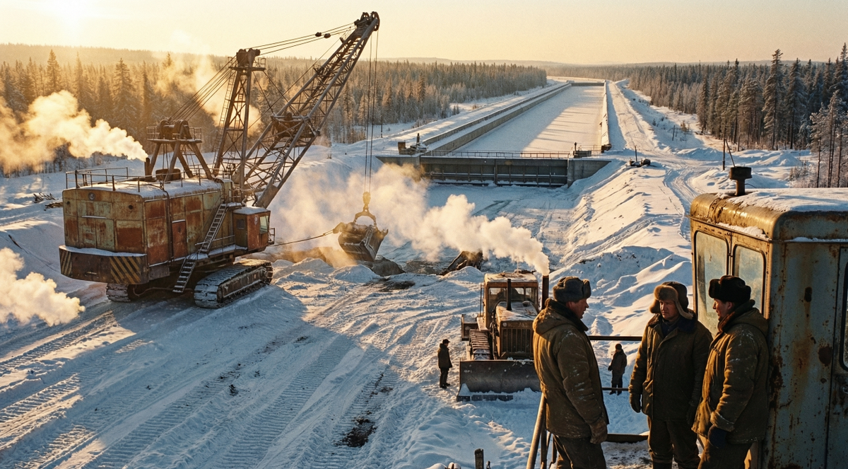 Стальной шрам через тайгу: так художники видят размах работ, который трудно вообразить