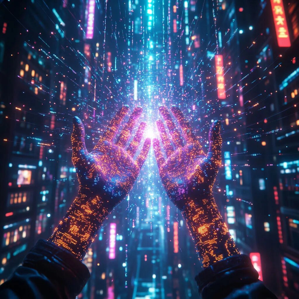 Техномагия. Иллюстрация сгенерирована нейросетью