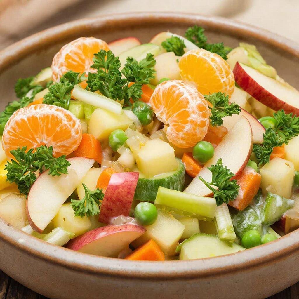 Фруктово-овощной винегрет: Яркий вкус лета в вашей тарелке! 