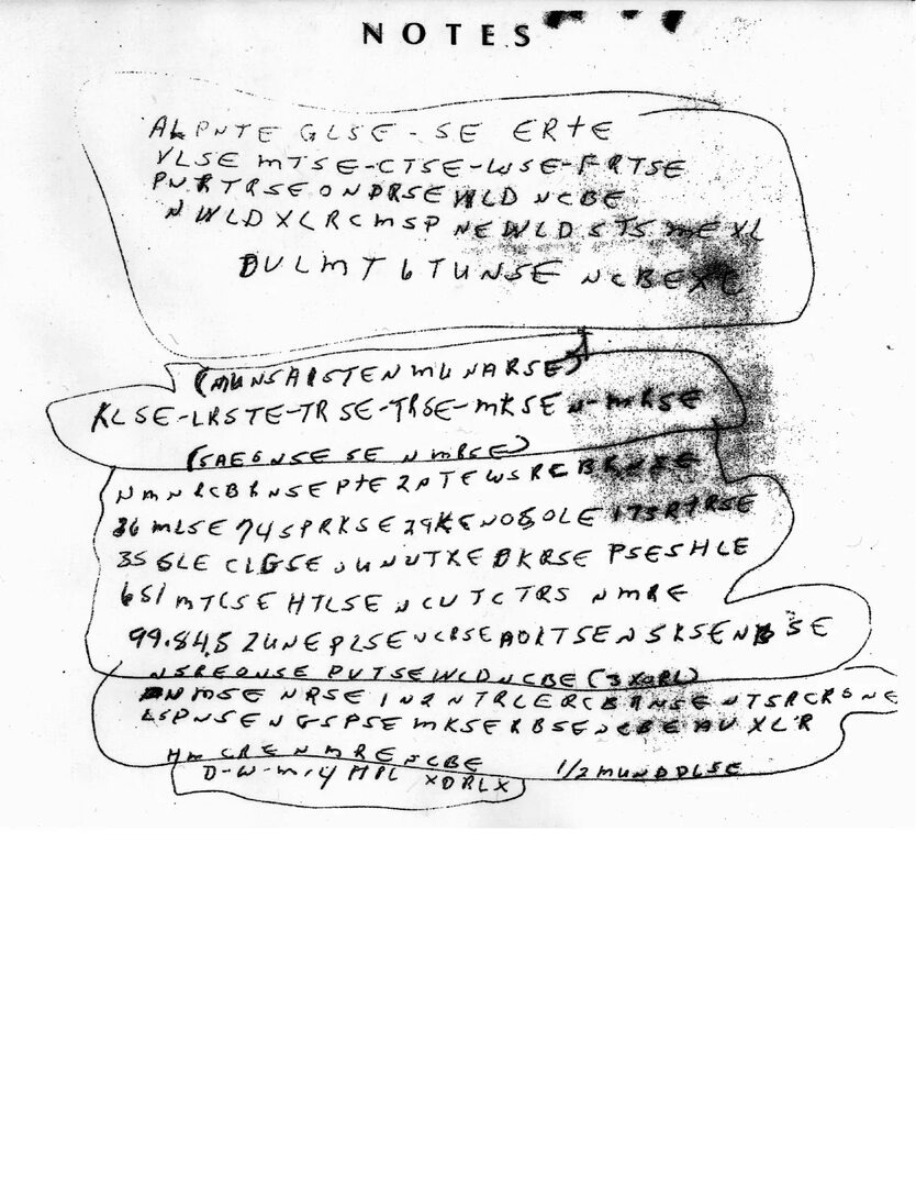 Одна из записок