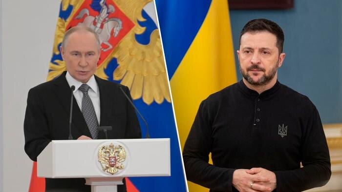 Владимир Путин и Владимир Зеленский. Обложка © Life.ru, Shutterstock / FOTODOM / UkrPictures