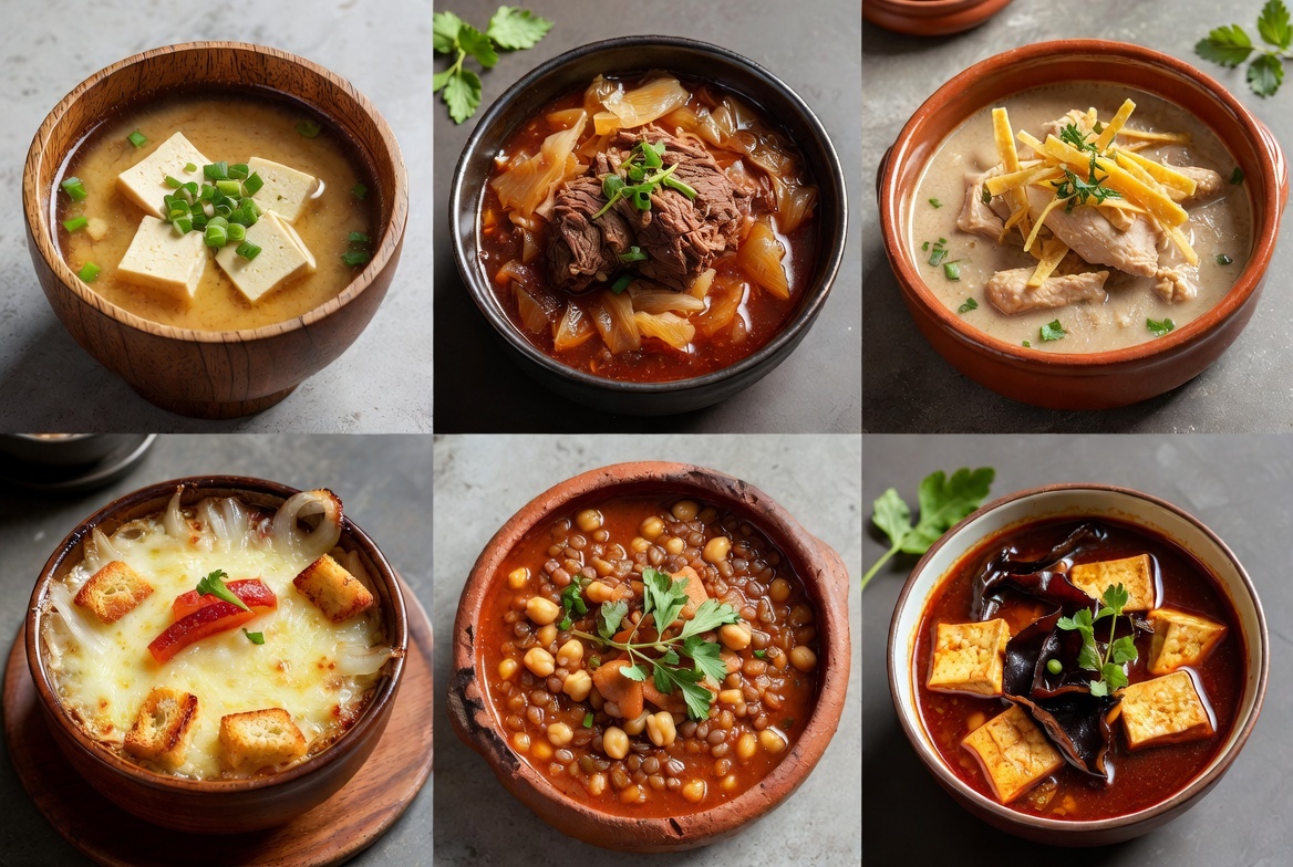 «Суп — это акт цивилизации». От японского мисо до русских щей — каждая культура нашла свой ответ на один и тот же вопрос: как превратить хаос сырых ингредиентов в порядок, питание и смысл. Разные вкусы, один принцип