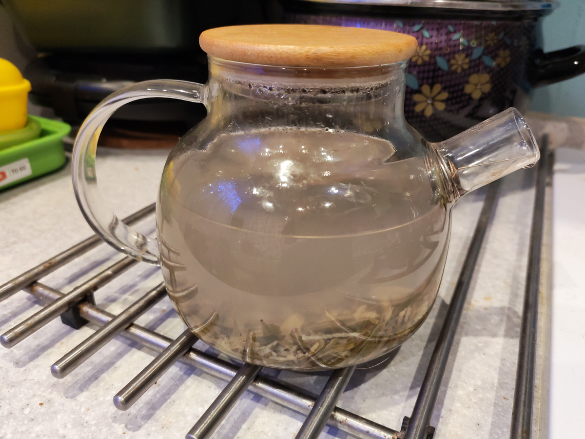 Зелёный чай, имбирь, лимон