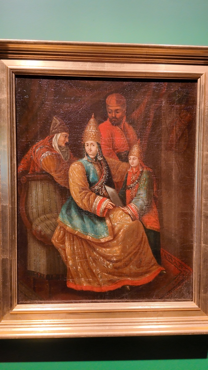 Портрет царицы Сююмбике с сыном (фото автора). 