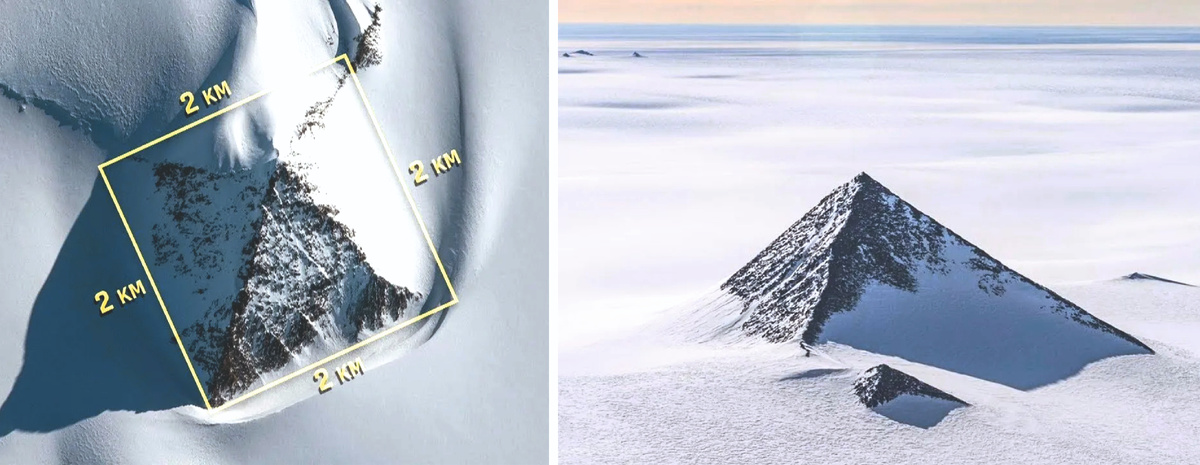 В Антарктиде найдены пирамиды - это гора из массива Винсон.