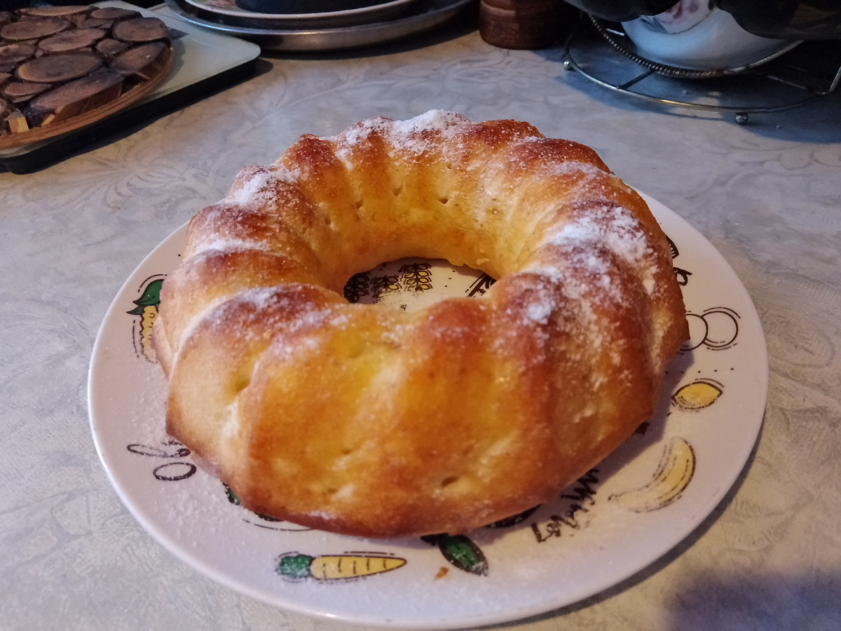 Фото  автора, посыпала сахарной пудрой