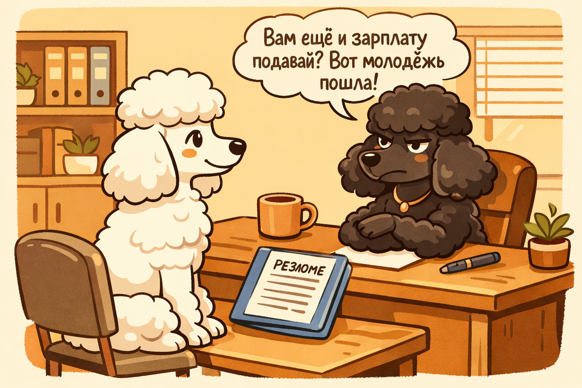 А что я видела, что среди преимуществ вакансии указан обеденный перерыв.