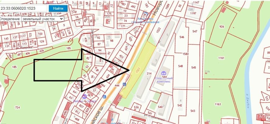 Согласно кадастровой карте здесь по замыслу местных чиновников должен появиться газон мавританский.