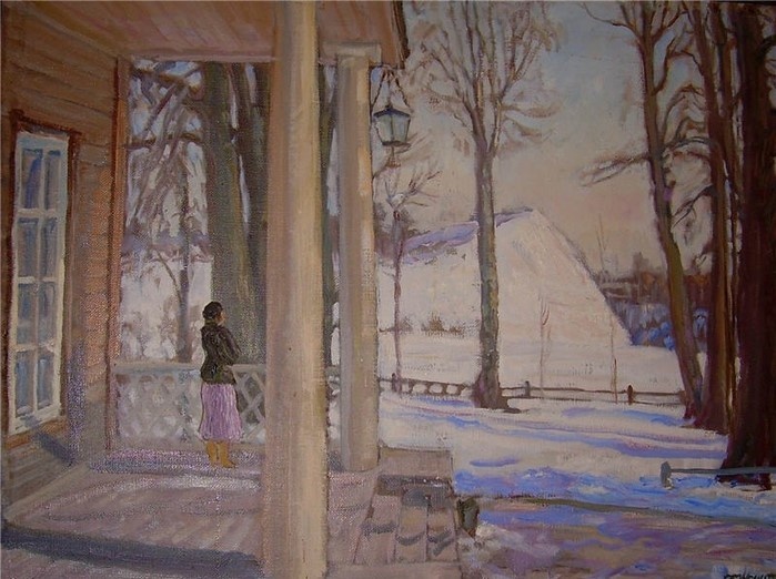 Дмитрий Нечитайло. В усадьбе Тригорское. 1999. Изображение из открытых источников.