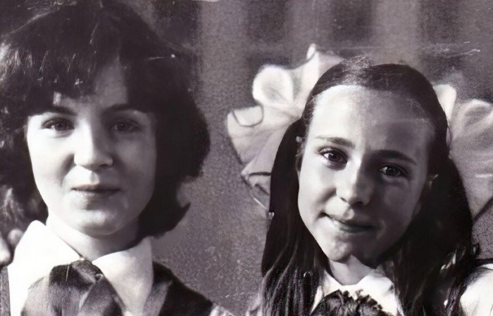 Лена Василек в детстве.