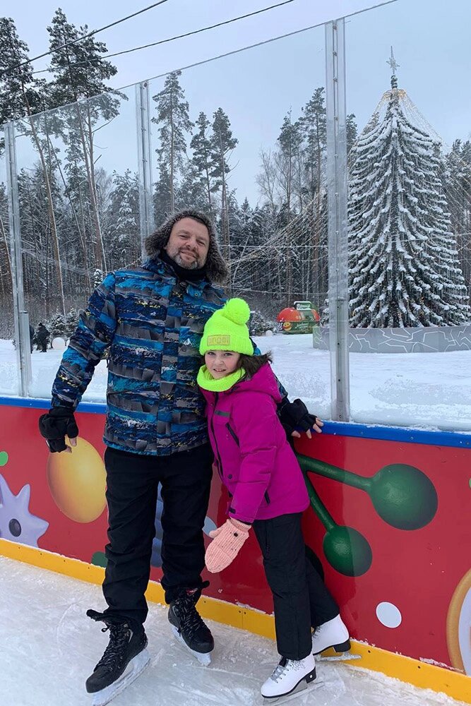    Ксюша с папой. Фото: Личный архив