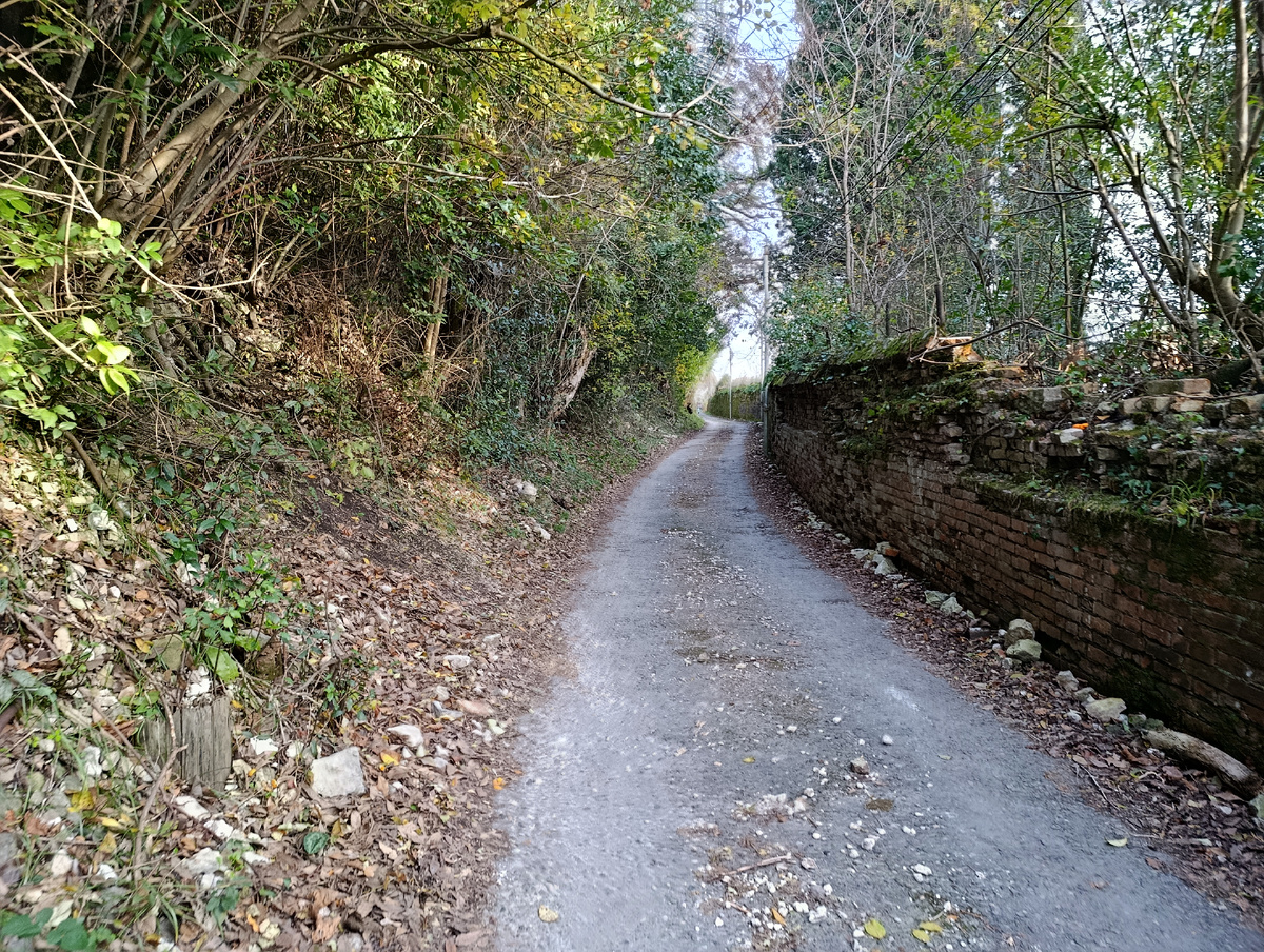 Начало подъёма к канатной дороге 