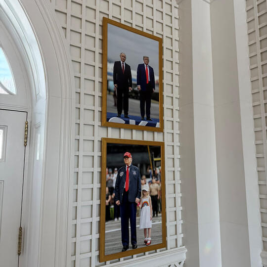 В Белом доме повесили фотографию Путина и Трампа