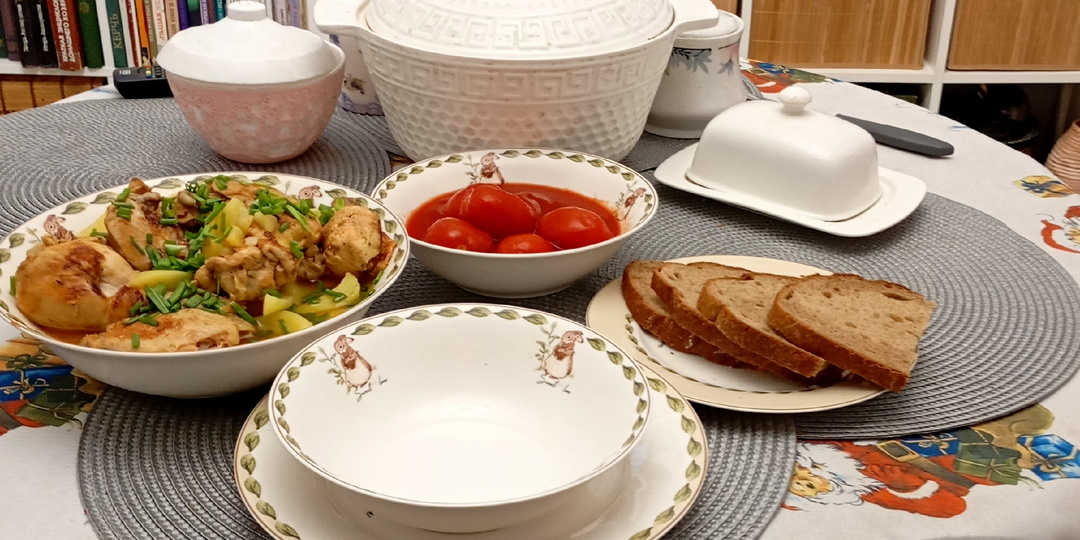 Вкусное жаркое из курочки на ужин. Так я часто готовила раньше