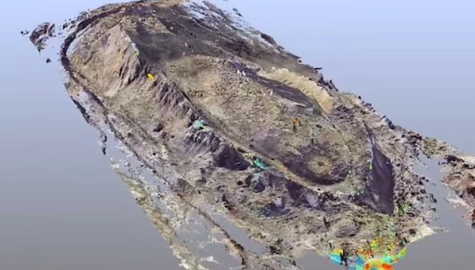    Один из современных снимков «Араратской Аномалии». Фото: кадр с видео