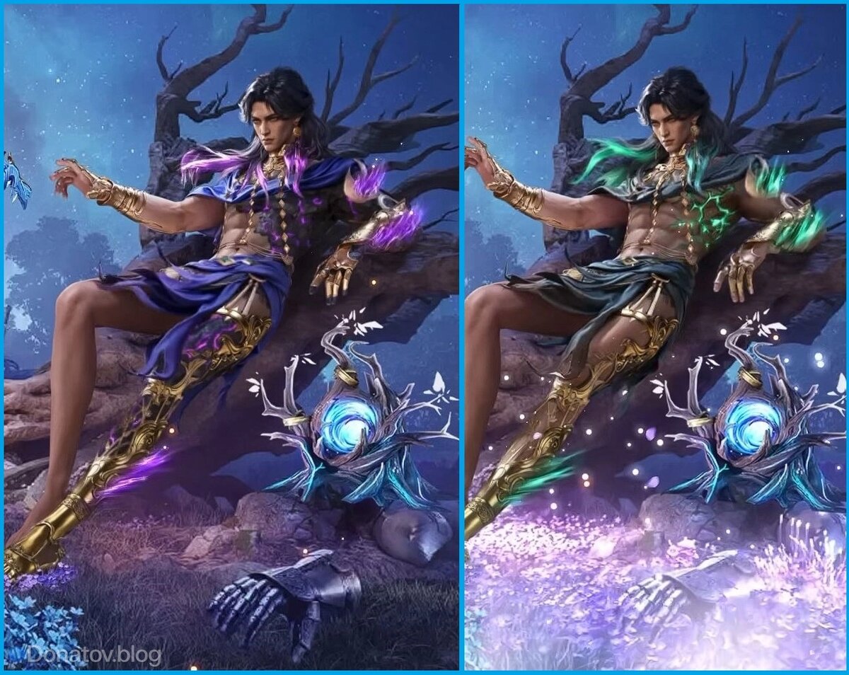    Варианты раскраски костюма «Дитя увядания» в PUBG Mobile