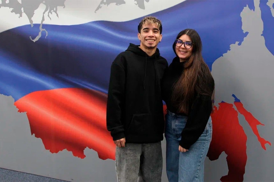    Хосе Гарсия и Паола Герра из Венесуэлы учатся в РУДН Дмитрий БАБИЧ