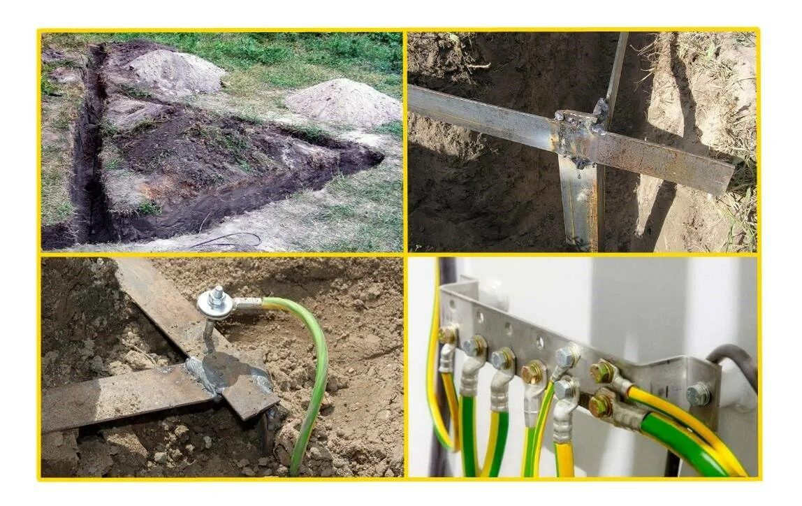 организация заземления в частном доме в "треугольник"