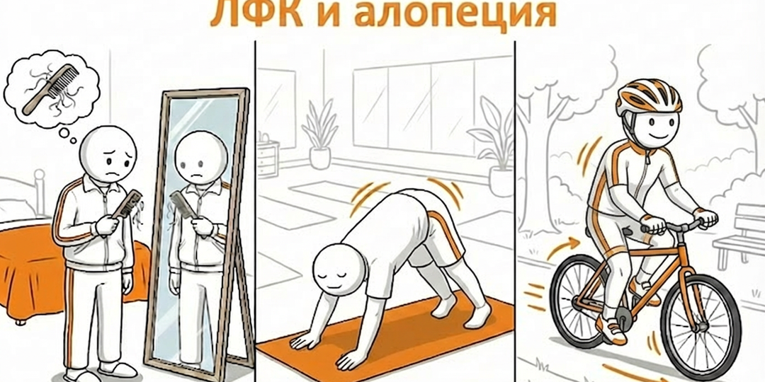 ЛФК при выпадении волос (алопеция)