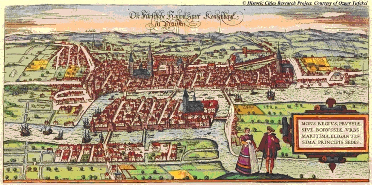 Рис. 55. Кёнигсберг. Альтштадт, Лёбенихт и Кнайпхоф