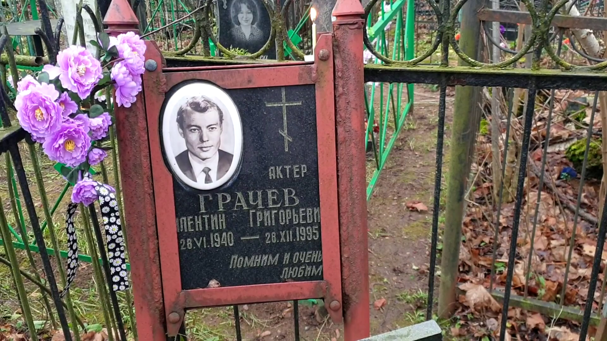 Могила актёра театра и кино Грачёва Валентина Григорьевича
