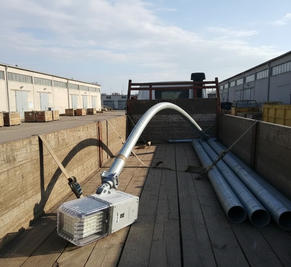 Повреждение опоры при транспортировке